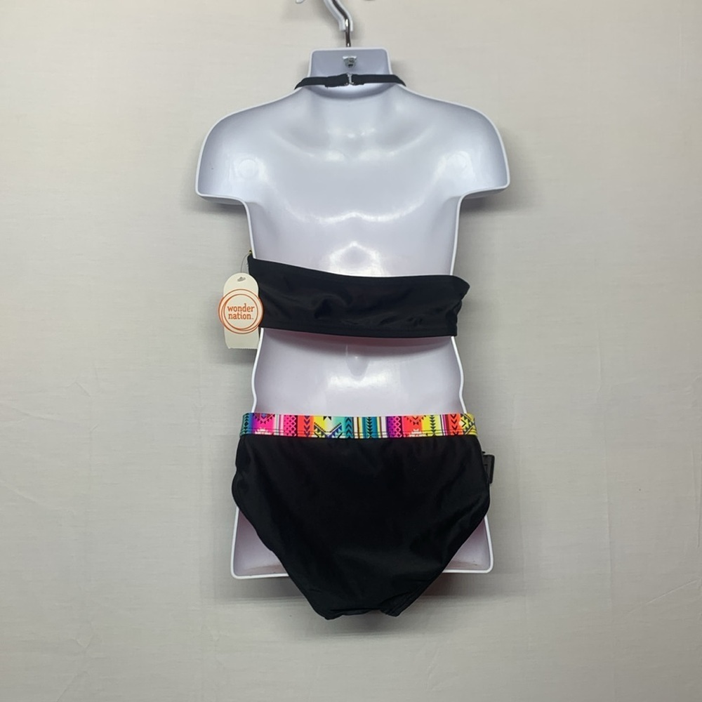 Wonder Nation Girls Two Piece Swim Suit - Picture 4 of 8